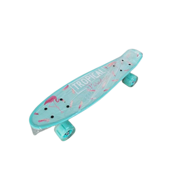 Пениборд със светещи гуми - светлозелен