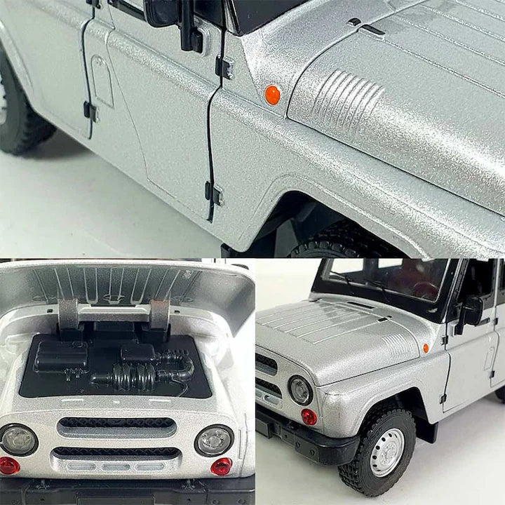 Метален джип UAZ - сив