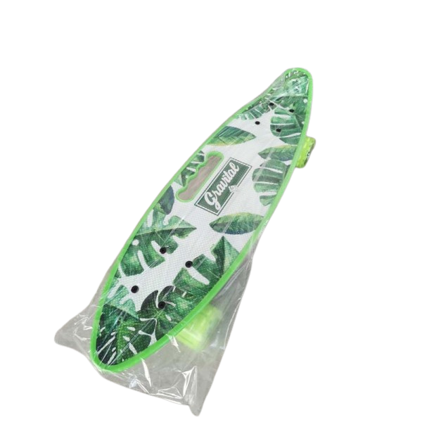 Голям пениборд със светещи гуми - зелен