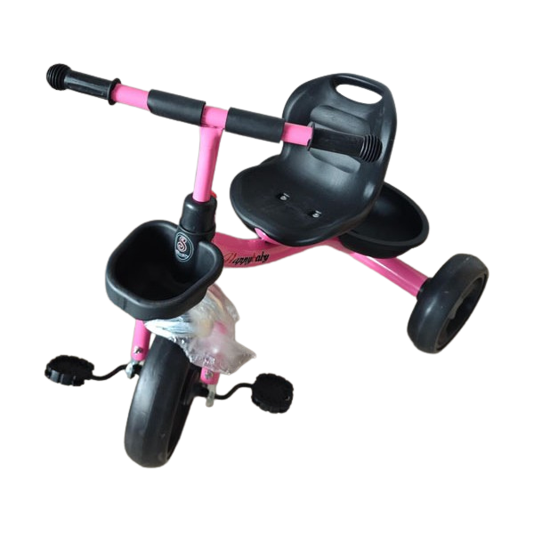 Триколка с две кошници - розова