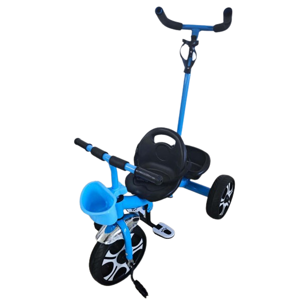 Триколка с родителски контрол - синя