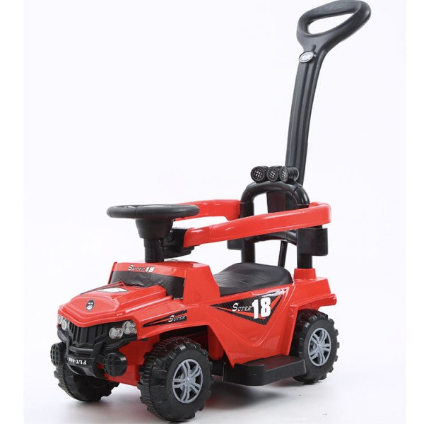 Четириколка джип с родителски контрол - червена
