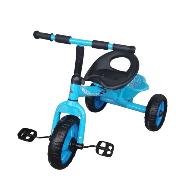 Триколка с метална основа - синя