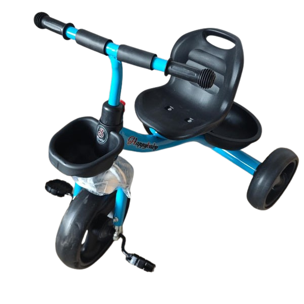 Триколка с две кошници - синя