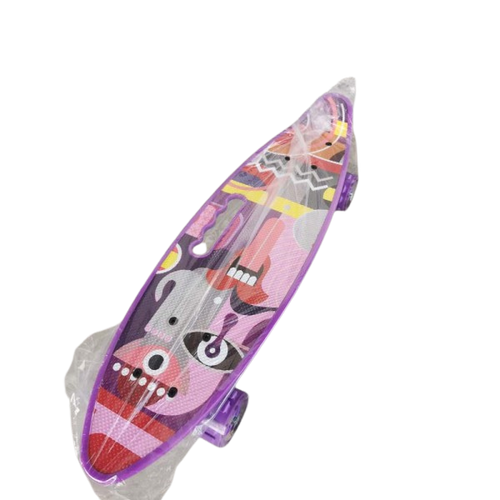 Голям пениборд със светещи гуми - лилав