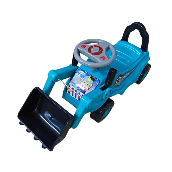 Четириколка багер - син