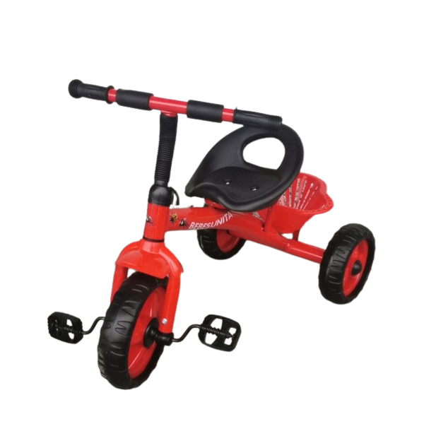 Триколка с метална основа - червена