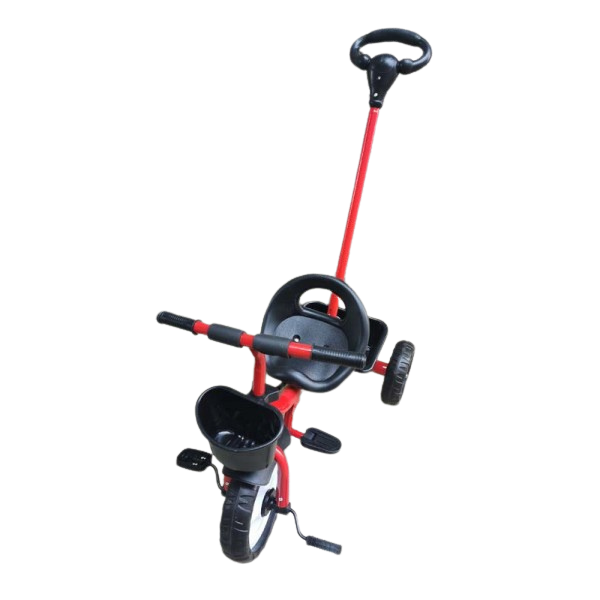 Триколка с родителски контрол - червена